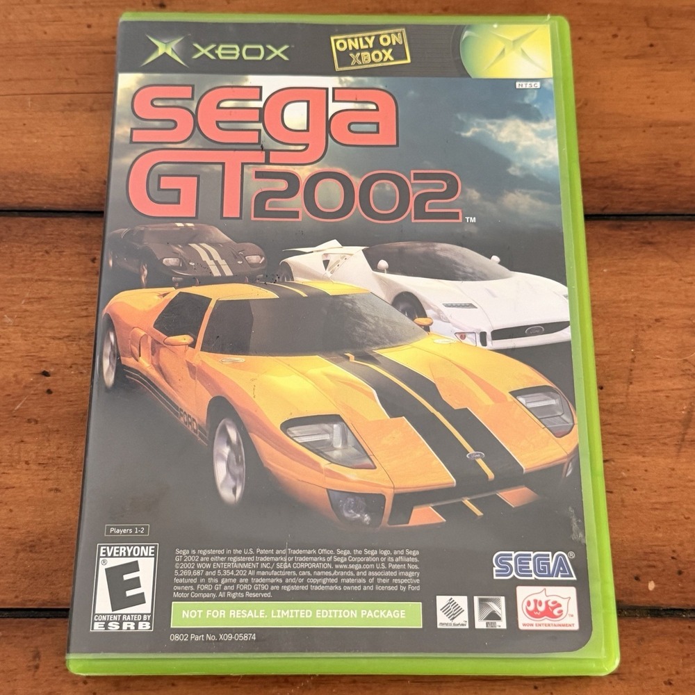 SEGA GT 2002 Jet Set Radio Future combo disk JSRF Original Xbox Complete